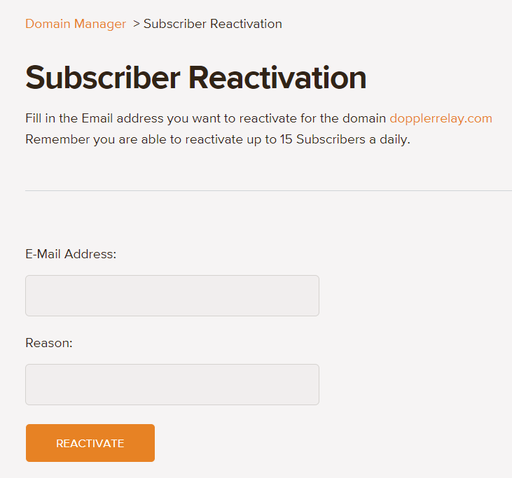 Cómo reactivar Suscriptores desde tu cuenta